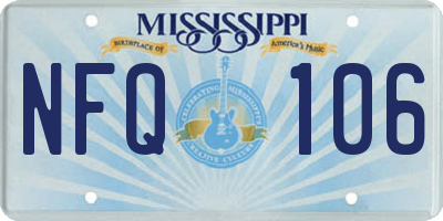MS license plate NFQ106