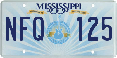 MS license plate NFQ125
