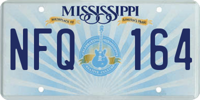 MS license plate NFQ164