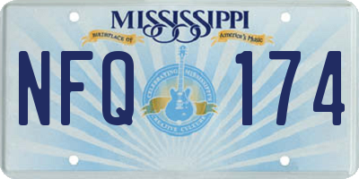 MS license plate NFQ174