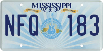 MS license plate NFQ183