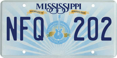 MS license plate NFQ202