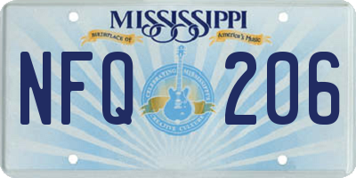 MS license plate NFQ206