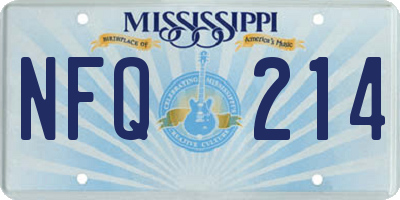 MS license plate NFQ214