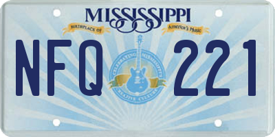 MS license plate NFQ221