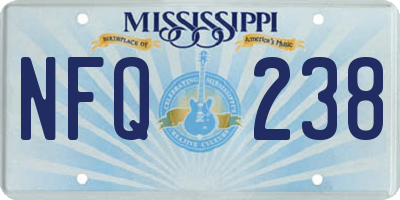 MS license plate NFQ238
