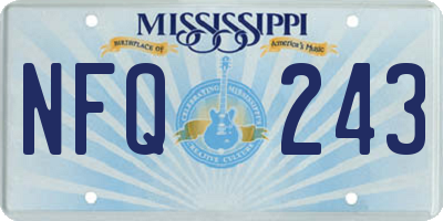 MS license plate NFQ243