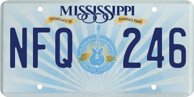 MS license plate NFQ246