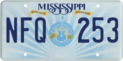 MS license plate NFQ253