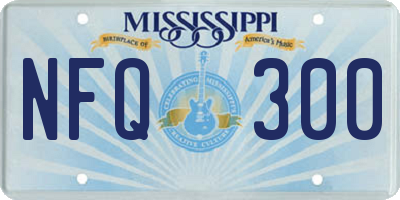 MS license plate NFQ300