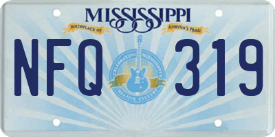 MS license plate NFQ319