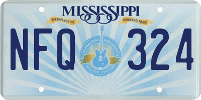 MS license plate NFQ324