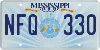 MS license plate NFQ330