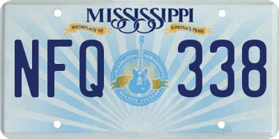 MS license plate NFQ338