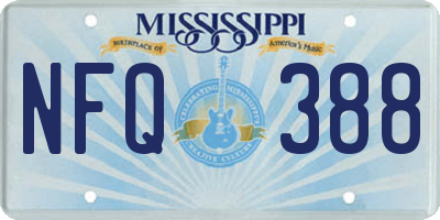 MS license plate NFQ388