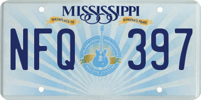 MS license plate NFQ397
