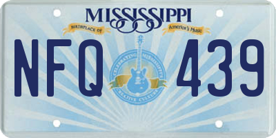 MS license plate NFQ439