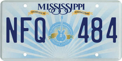 MS license plate NFQ484