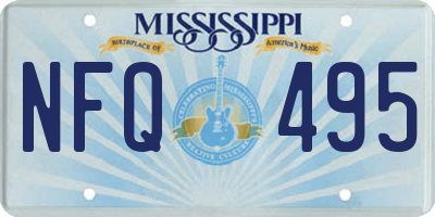 MS license plate NFQ495