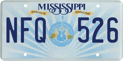 MS license plate NFQ526