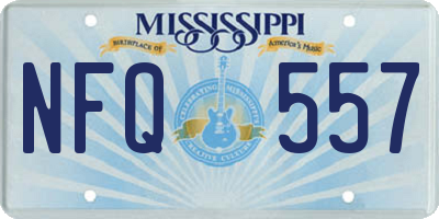 MS license plate NFQ557