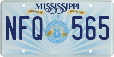 MS license plate NFQ565