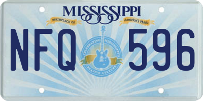 MS license plate NFQ596
