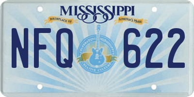 MS license plate NFQ622