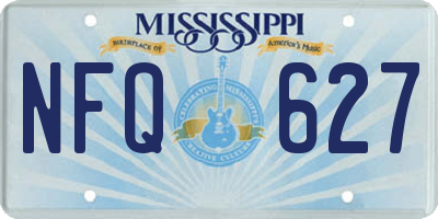 MS license plate NFQ627