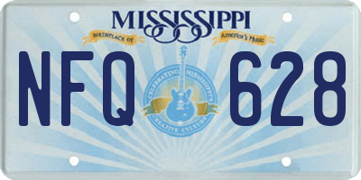 MS license plate NFQ628
