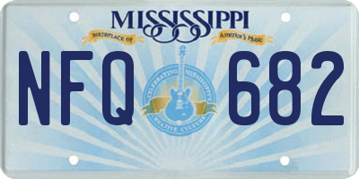 MS license plate NFQ682