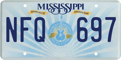 MS license plate NFQ697