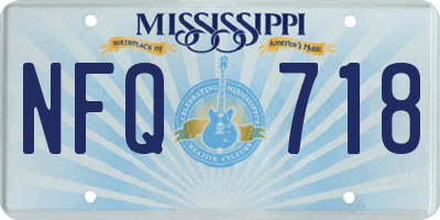 MS license plate NFQ718