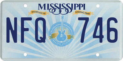 MS license plate NFQ746