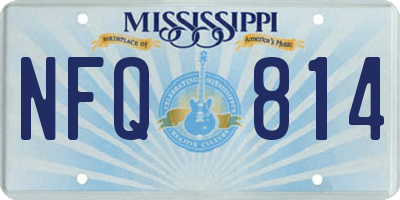 MS license plate NFQ814