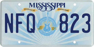 MS license plate NFQ823