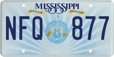 MS license plate NFQ877