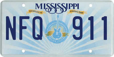 MS license plate NFQ911