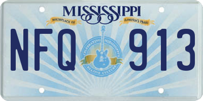MS license plate NFQ913