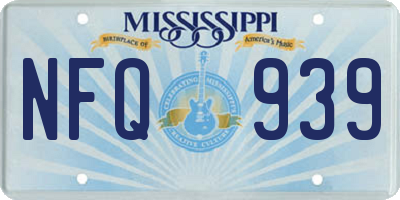 MS license plate NFQ939