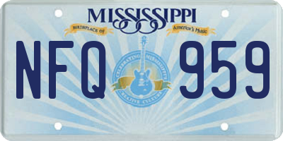 MS license plate NFQ959