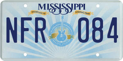 MS license plate NFR084