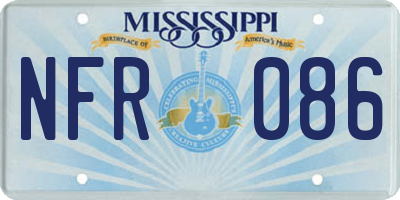 MS license plate NFR086