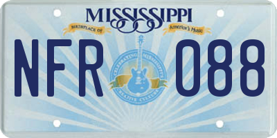 MS license plate NFR088