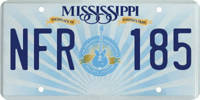 MS license plate NFR185