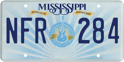 MS license plate NFR284