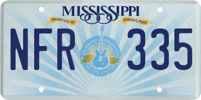 MS license plate NFR335