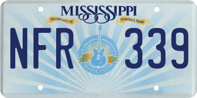 MS license plate NFR339