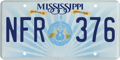 MS license plate NFR376