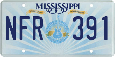 MS license plate NFR391